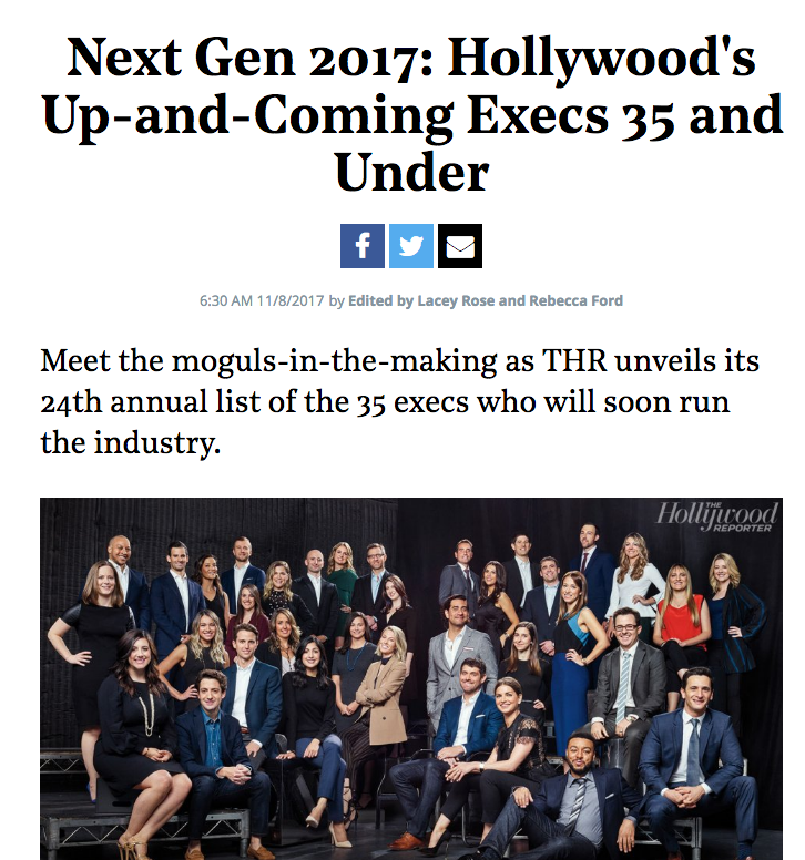 Next Gen 2017: Hollywood's Up-and-Coming Execs 35 and Under