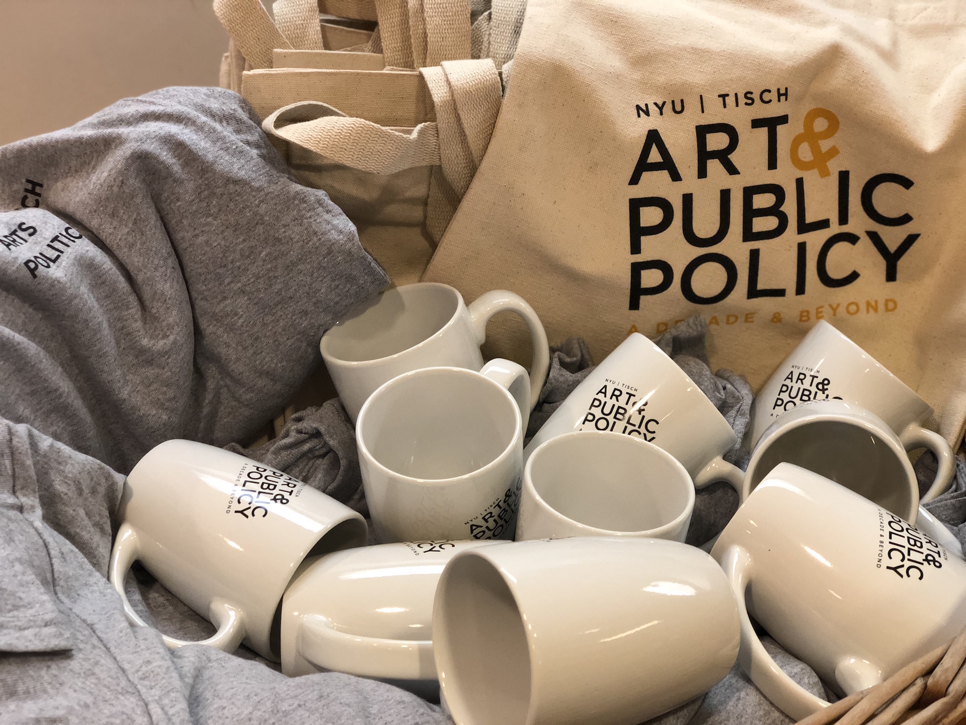 Art & Public Policy mugs, t-shirts, and tote bags 