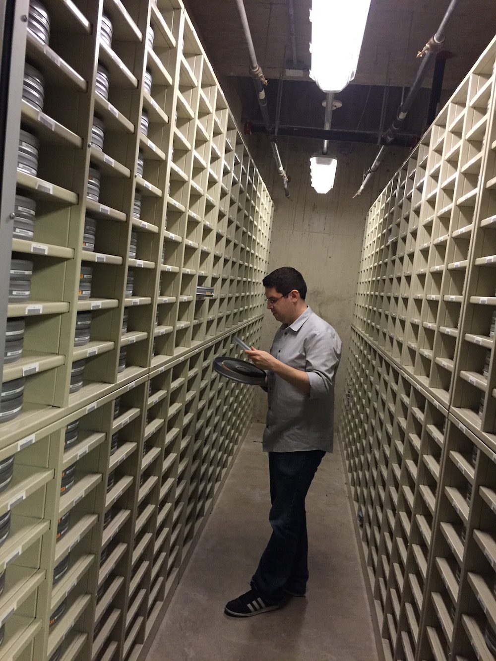 Brian Cruz at the Library of Congress - National Audiovisual Conservation Center
