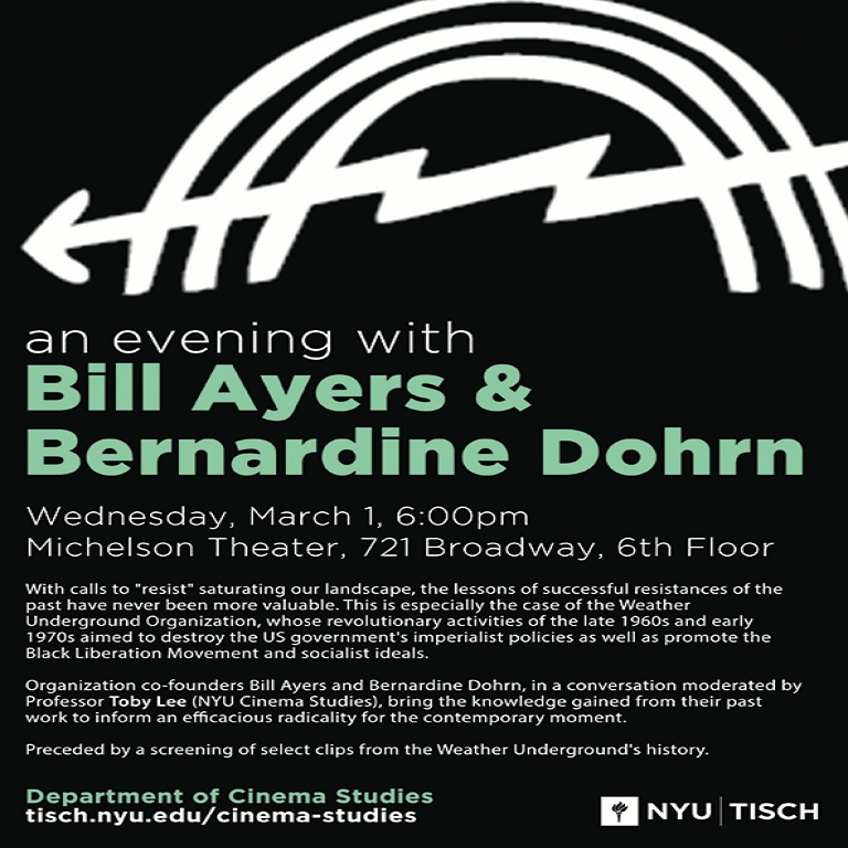An Evening with Bill Ayers & Bernardine Dohrn 
