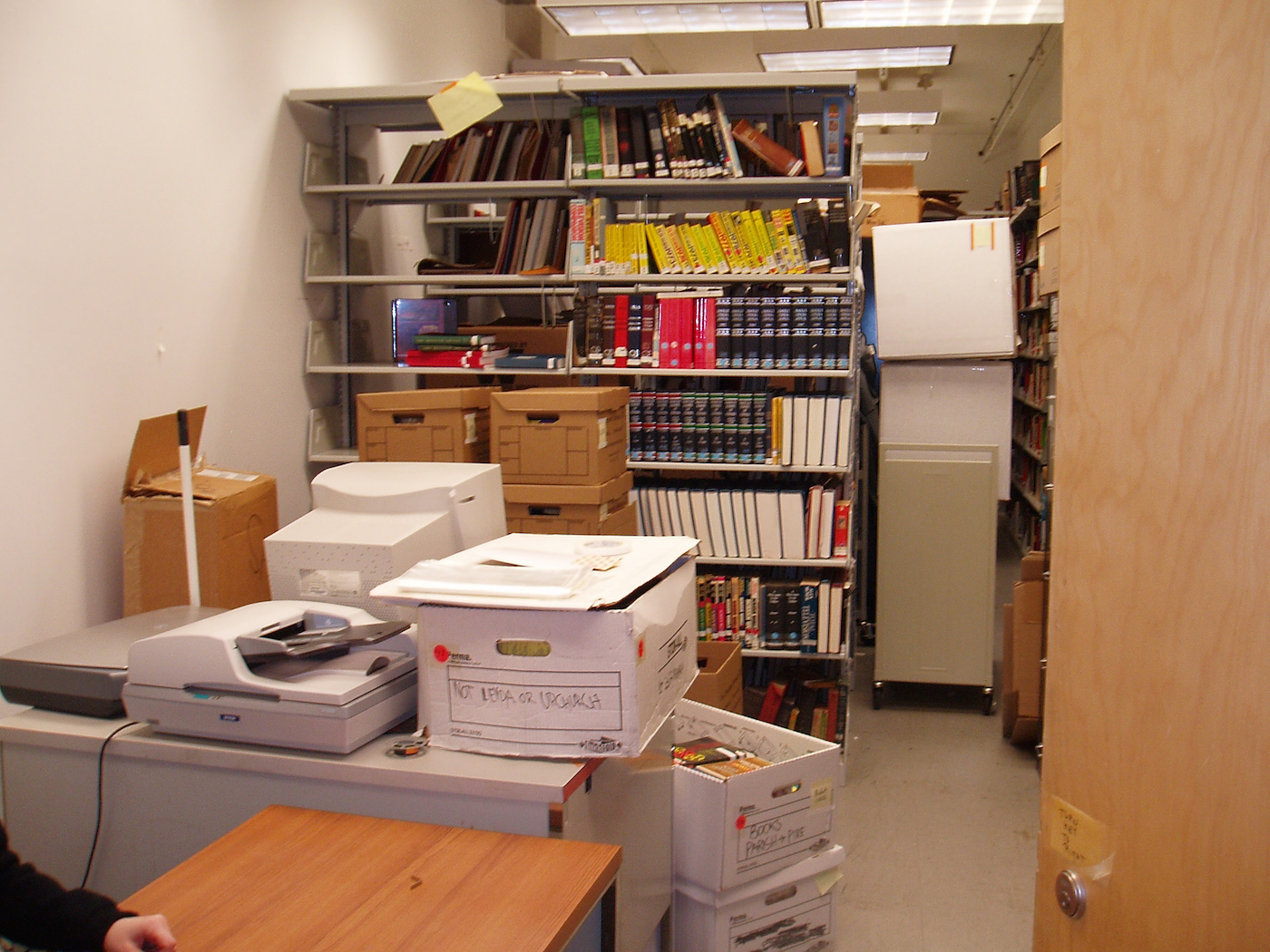 The Cinema Studies Archive moving into its current home at 665 Broadway in 2007.