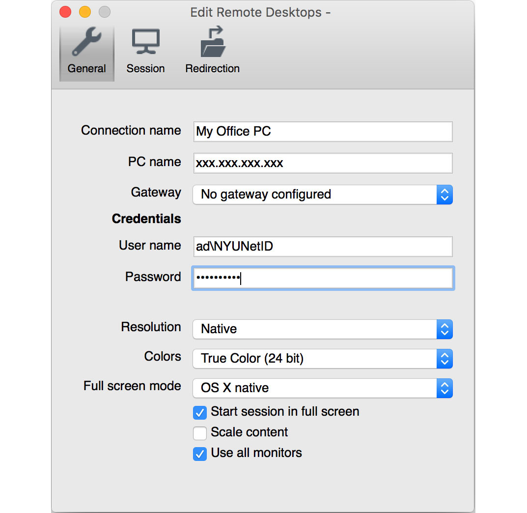 Remote From Mac to PC - Step 3