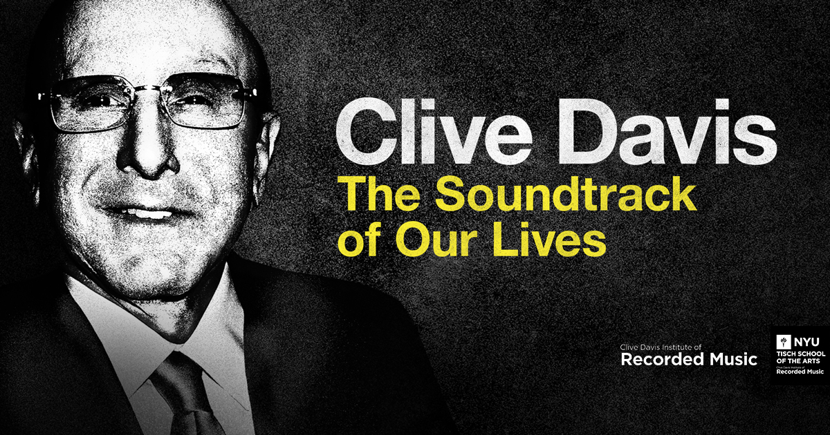 flyer for film Clive Davis: Soundtrack of Our Lives