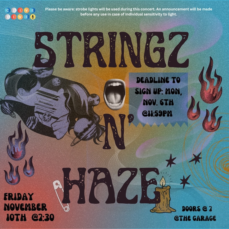 Clive Live - Stringz N' Haze Poster