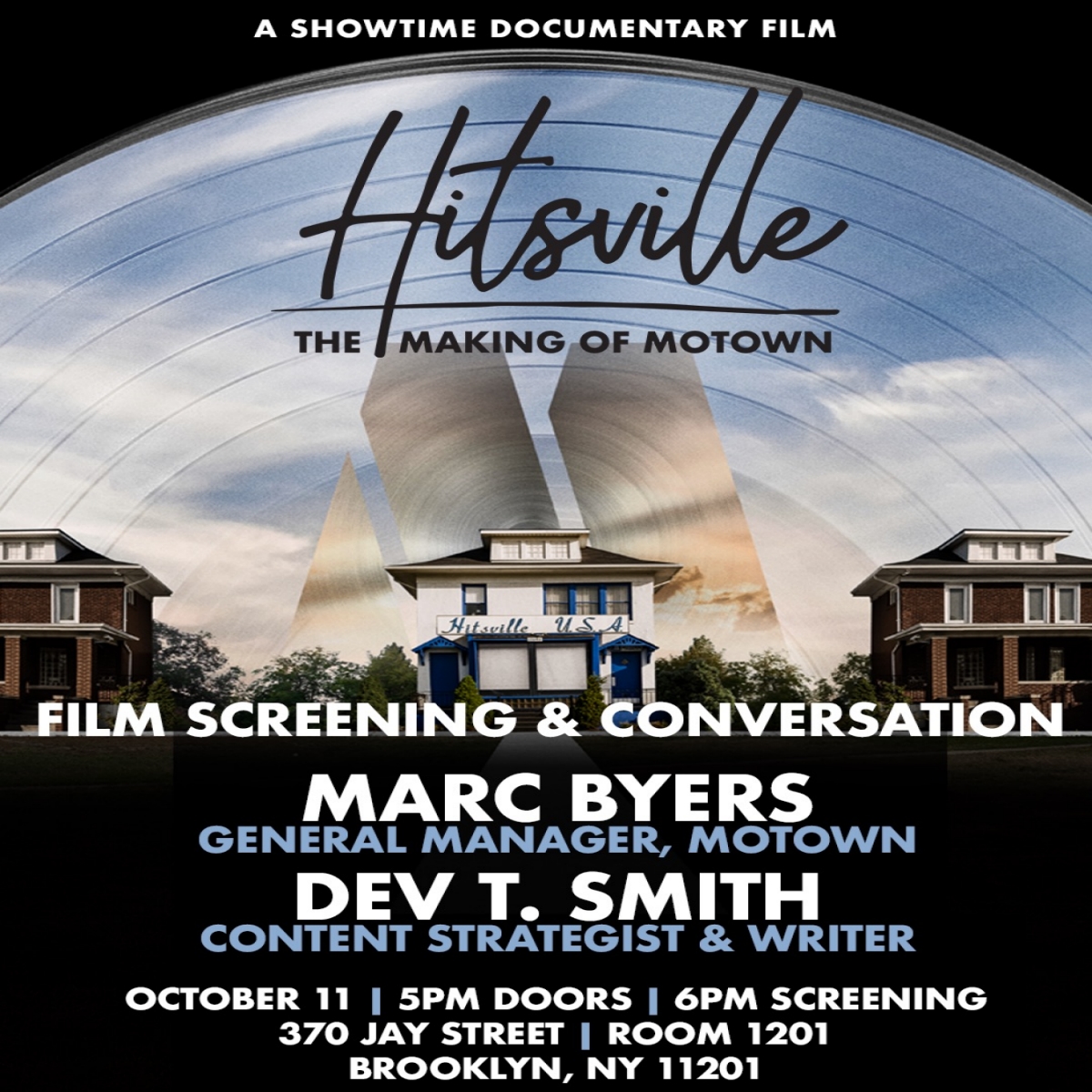 Poster for film, HITSVILLE: THE MAKING OF MOTOWN 
