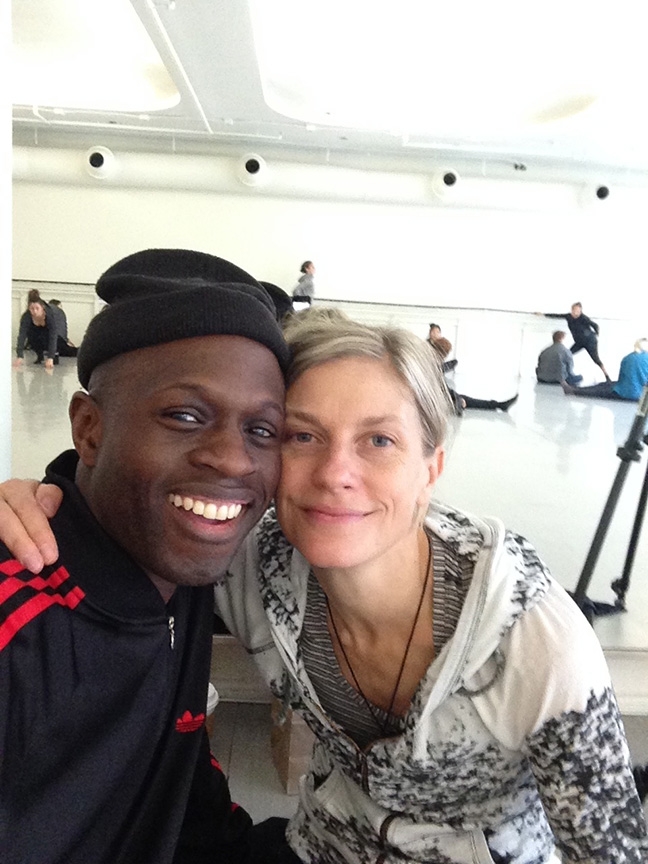 Tisch MFA Student Donald Shorter with Crystal Pite