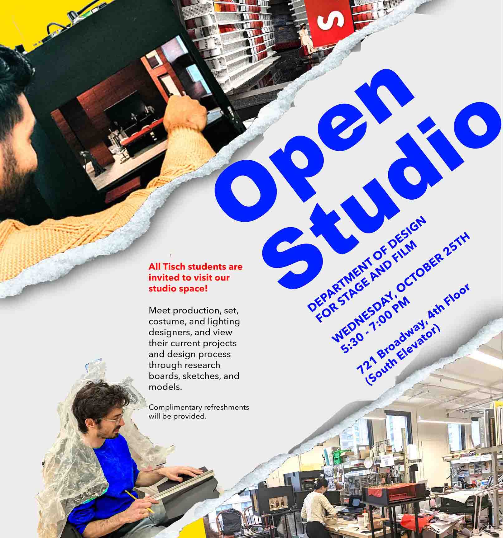 Open studio flyer