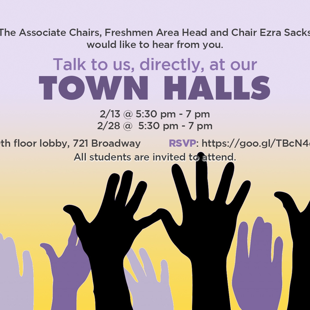 Talk to us, directly, at our TOWN HALLS