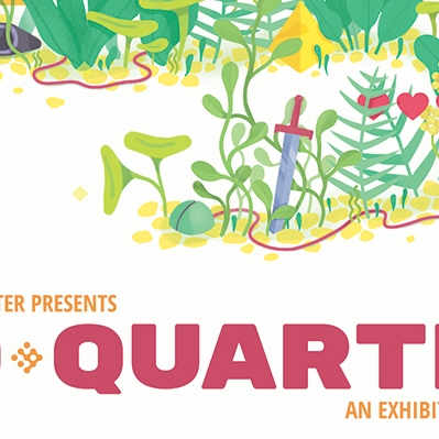 Woman explores a forrest in the 2018 No Quarter Poster