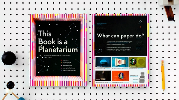 Cover of a book that reads This Book is a Planetarium
