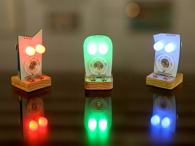 Image of LED miniature robots