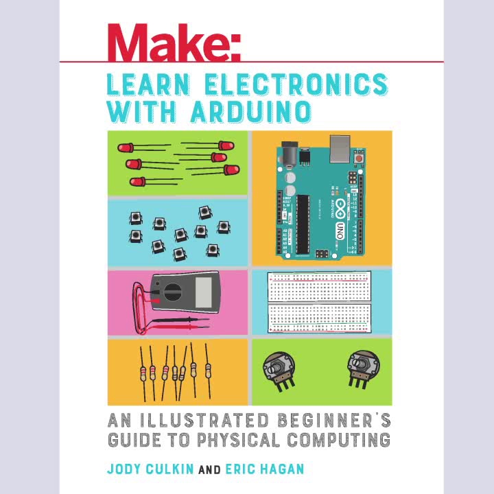 Book cover of Make: Learn Electronics with Arduino