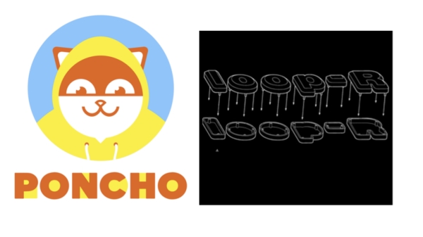 logos for Poncho and Looper