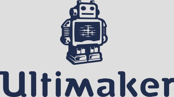 Ultimaker logo, featuring robot