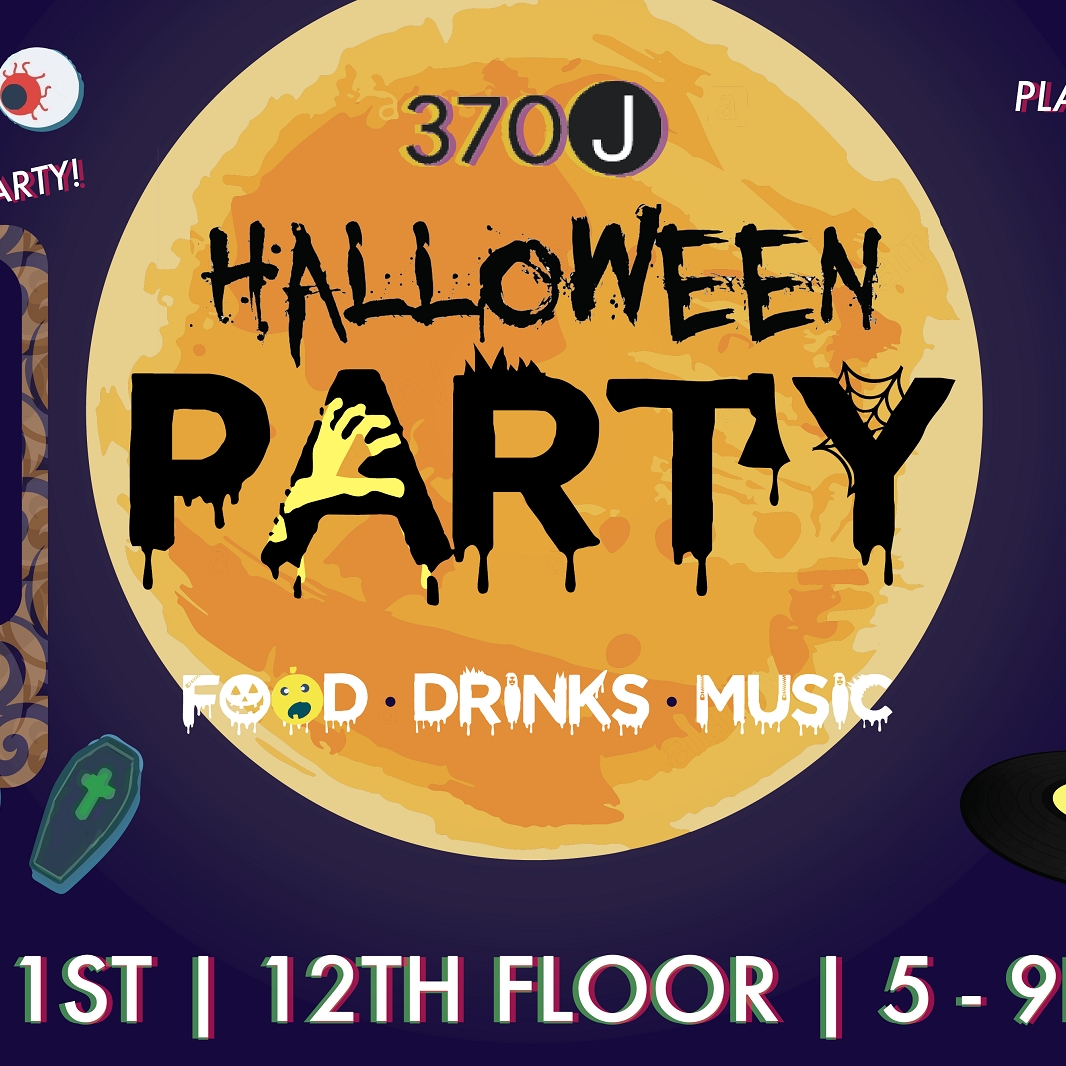 Image of poster for Halloween party.