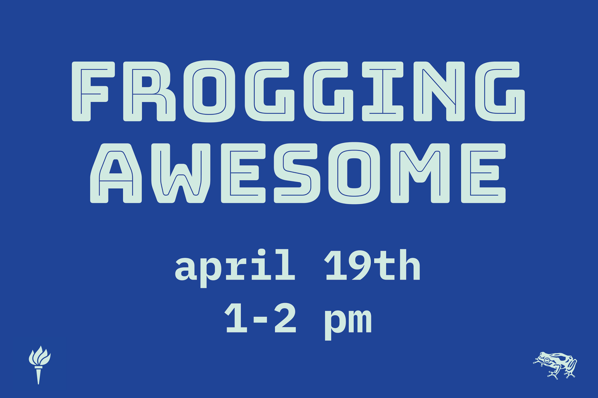 Image of poster advertising Frog Design event.