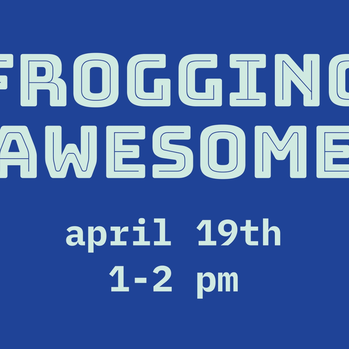Image of poster advertising Frog Design event.