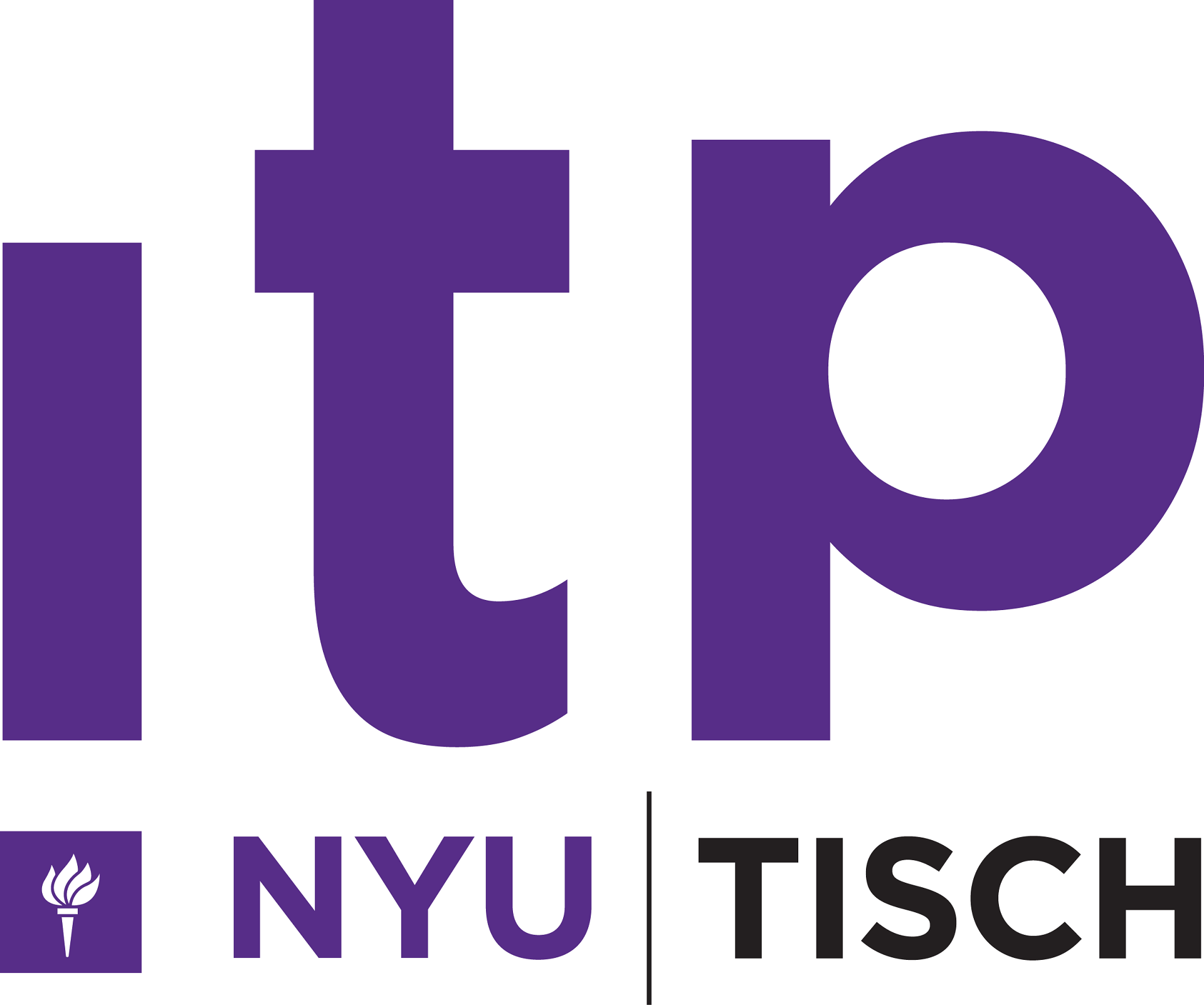 Image of ITP NYU Tisch written in purple and black.