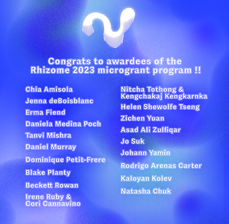 List of Awardees