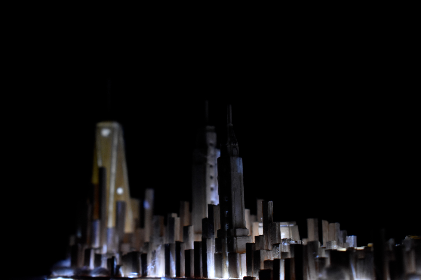photo of model of skyscrapers