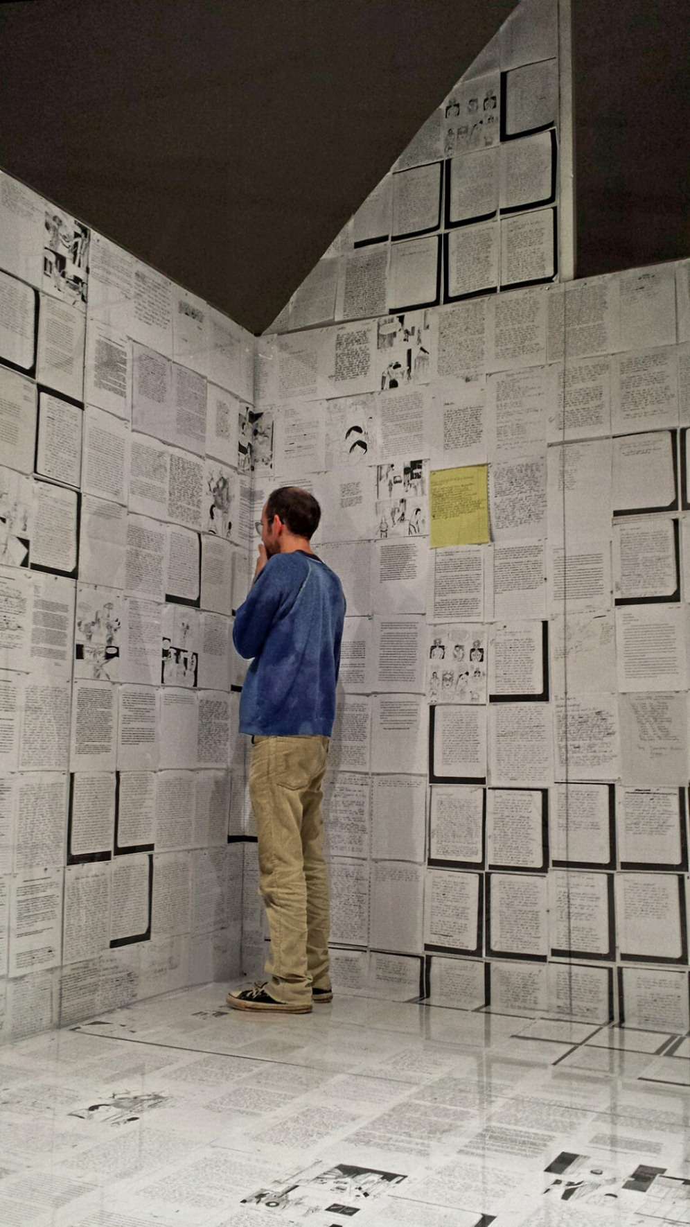 Installation view of "The Writing on the Wall"