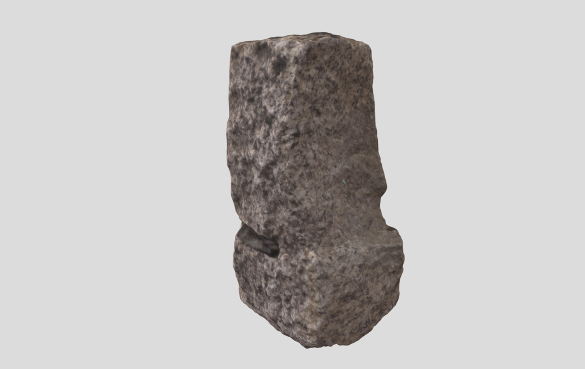 screenshot of a 3D rendered wall rock or similar