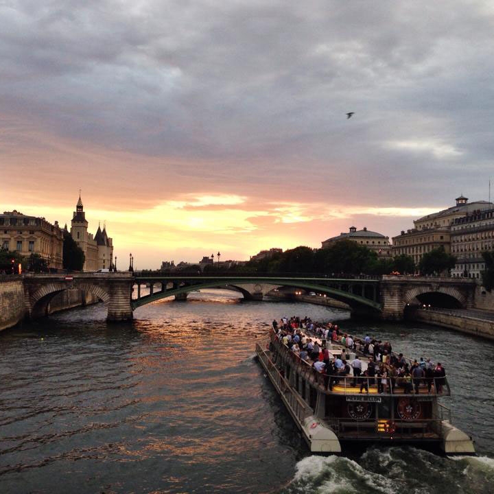 Photo of the Seine River in Paris.