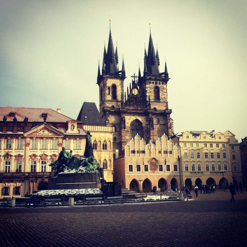 Photo of a cathedral in Prague.