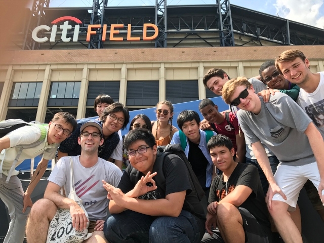 Tisch Summer High School students outside of Citi Field in Queens.