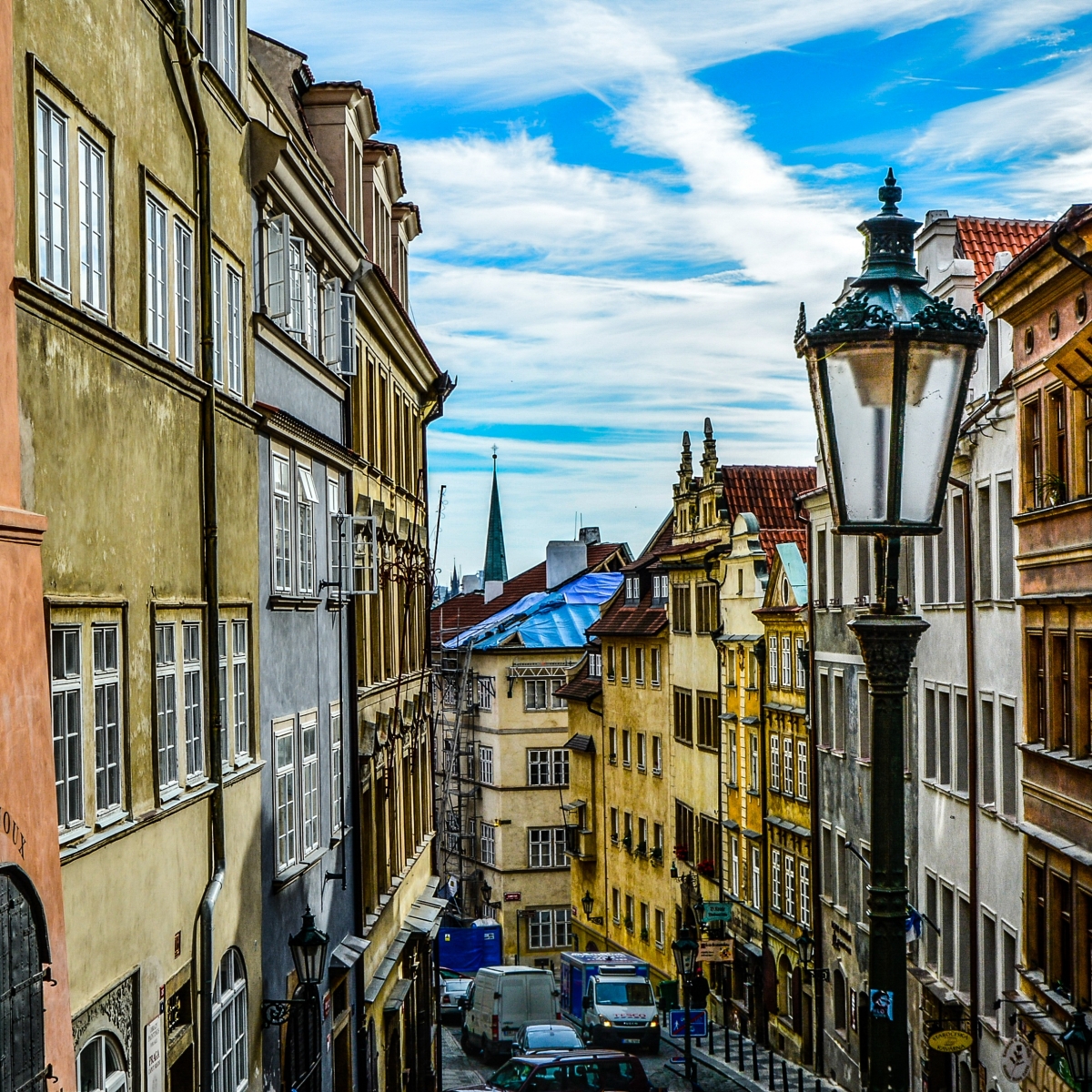 Photo of the streets of Prague.
