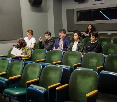 Students in Theater Classroom