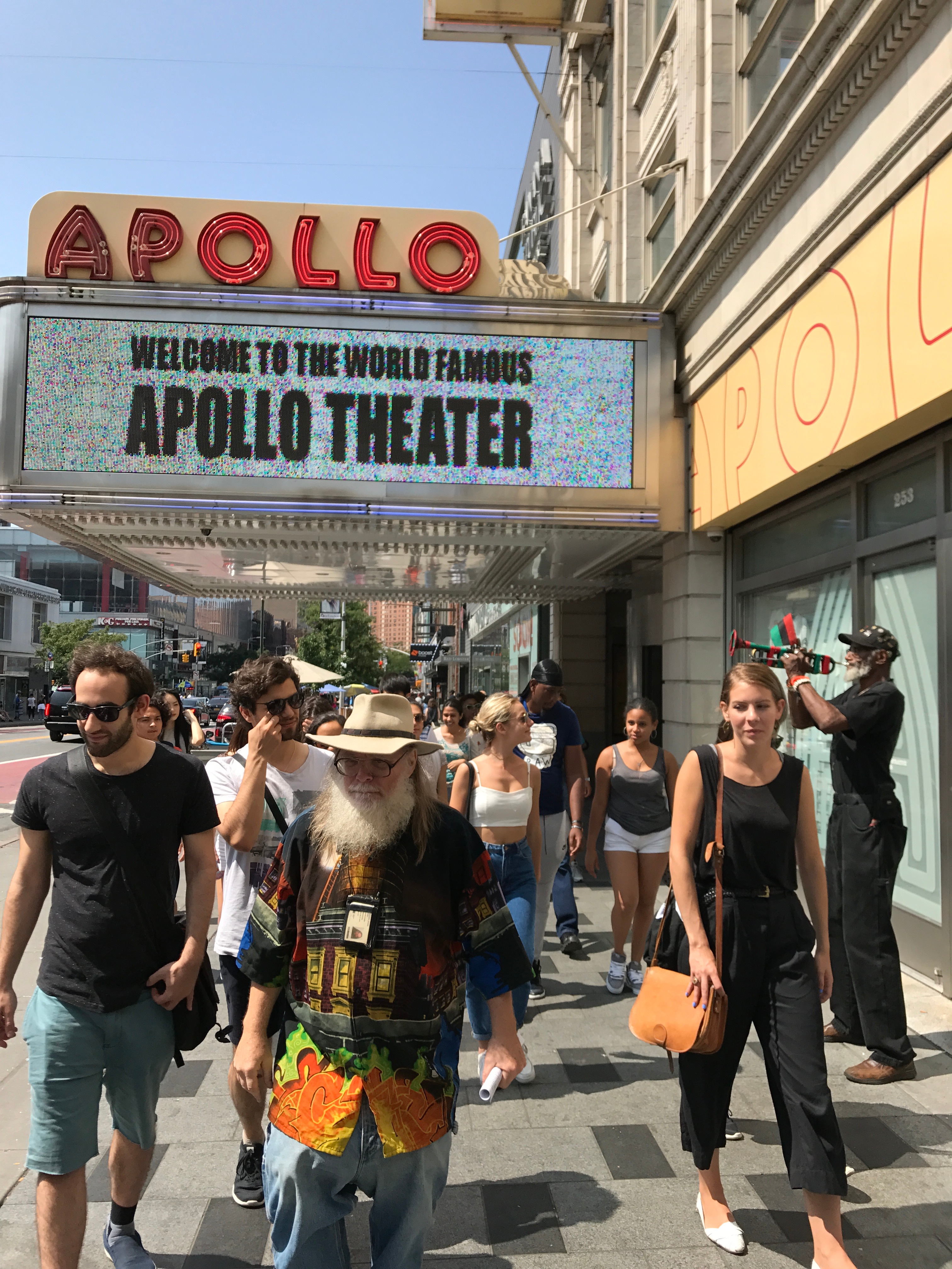 Outside the historic Apollo Theater