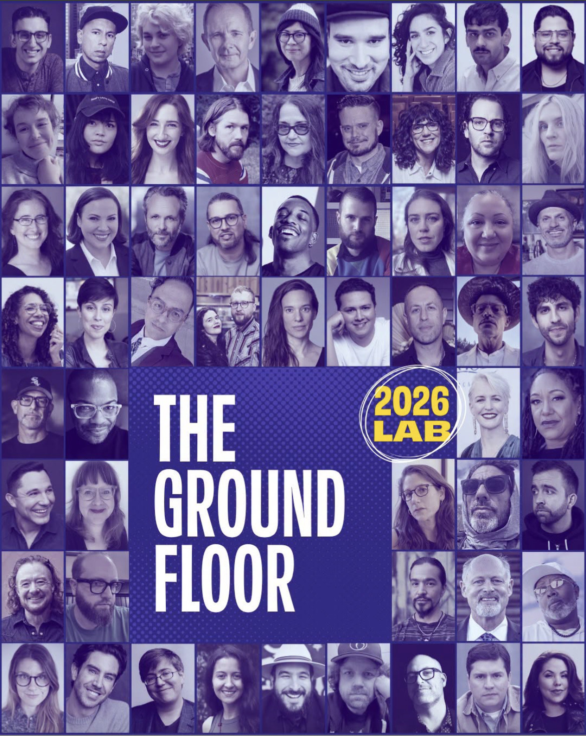 Promo poster for Berkley Rep Ground Floor Residency.