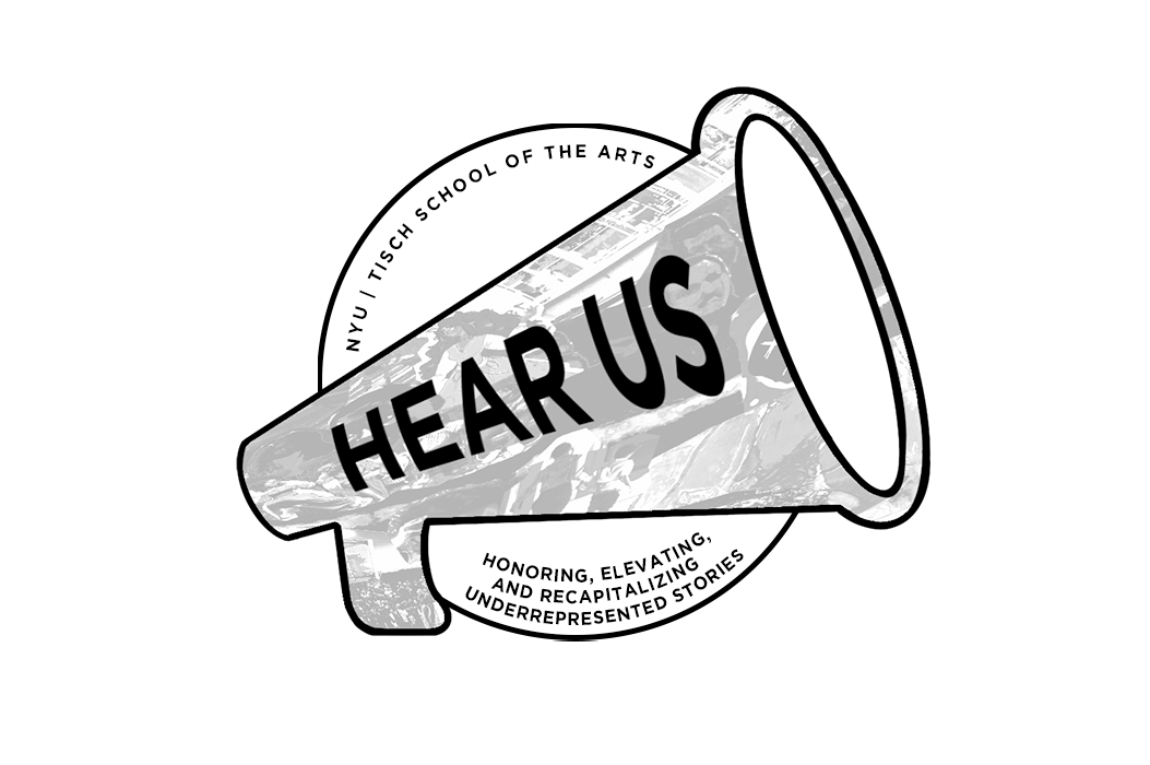 The HEAR US logo, a bull horn with the words HEAR US written across it