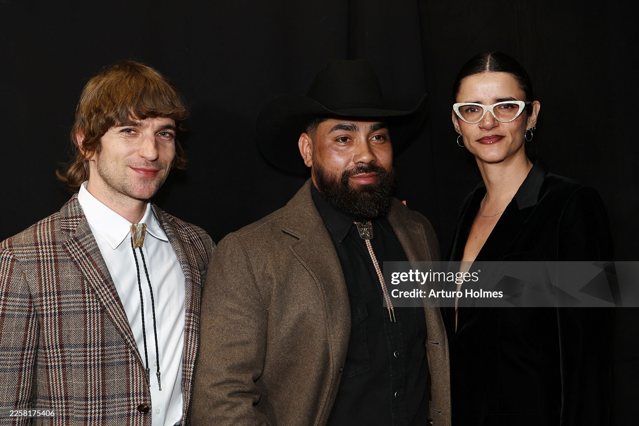 PARK CITY, UTAH - JANUARY 25: NoÃ© Margarito Zaragoza (C) attends the "Jaripeo" Premiere during the 2026 Sundance Film Festival at The Yarrow Theatre on January 25, 2026 in Park City, Utah. (Photo by Arturo Holmes/Getty Images)