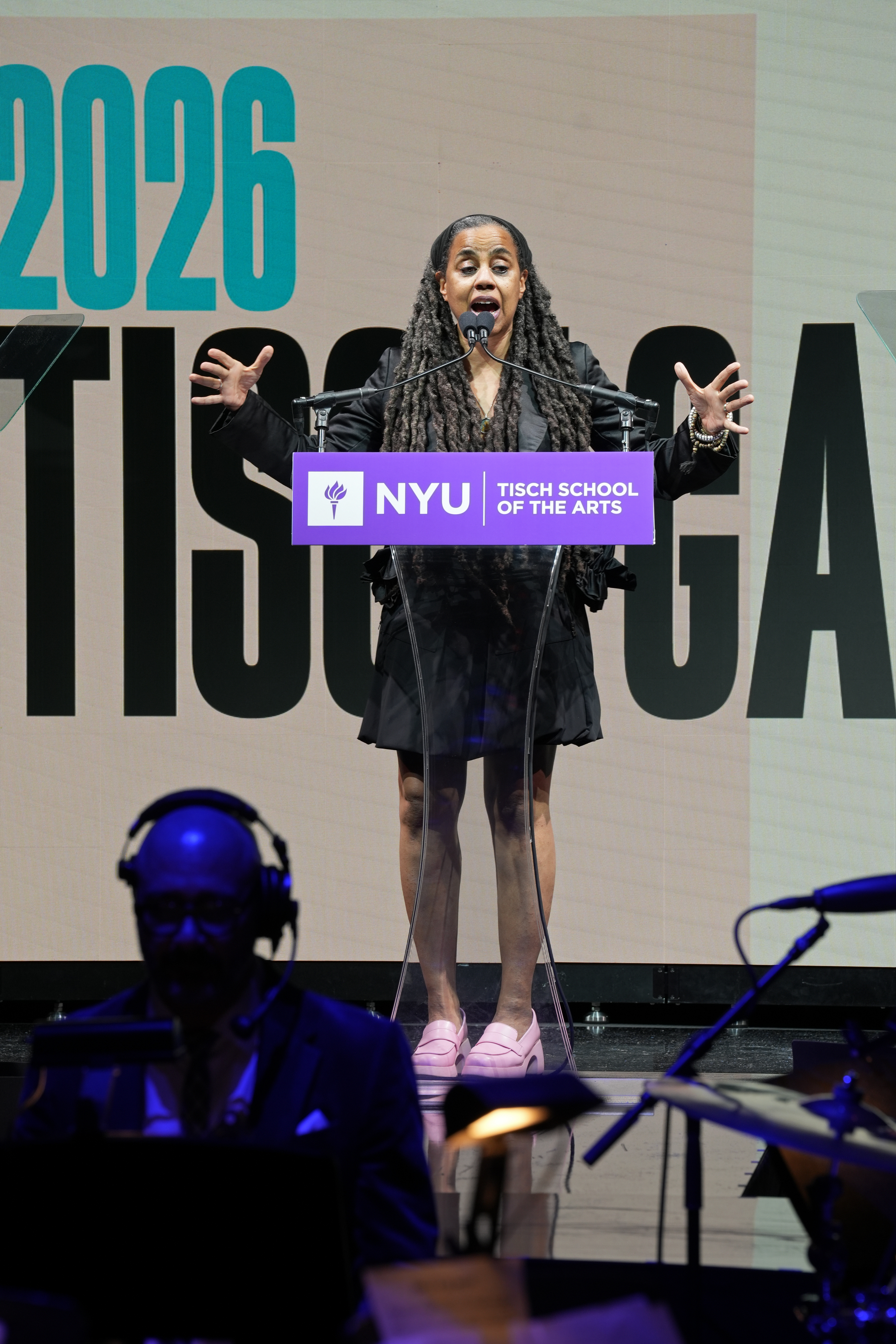 NEW YORK, NY - APRIL 13: Suzan-Lori Parks attends Tisch Gala 2026 at Cipriani South Street on April 13, 2026 in New York. (Photo by Patrick McMullan/PMC) *** Local Caption *** Suzan-Lori Parks