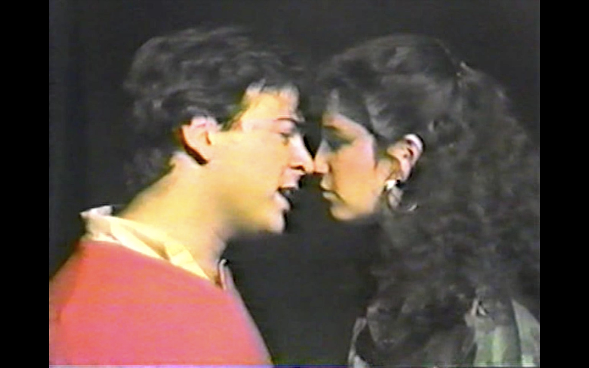 Howard and Nancy in Howard's play at Tisch, entitled 'Almost Romance'