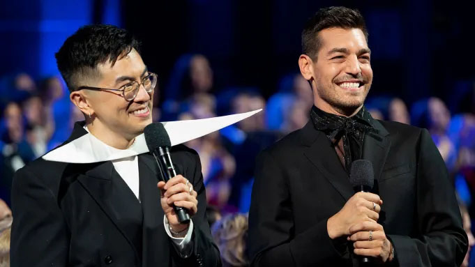 Bowen Yang '12 and Matt Rogers '12 (BFA, Goldberg Department of Dramatic Writing)