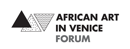 A logo of three triangles representing the African Art in Venice Forum.