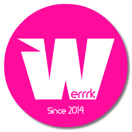 Werrrk logo pink curcle with W icon