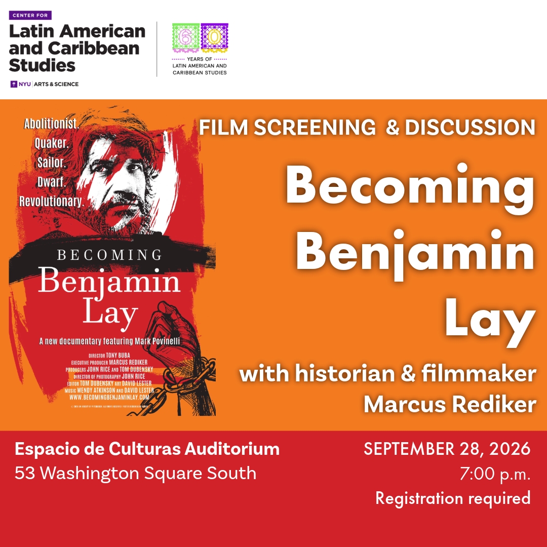 Flyer for Becoming Benjamin Lay