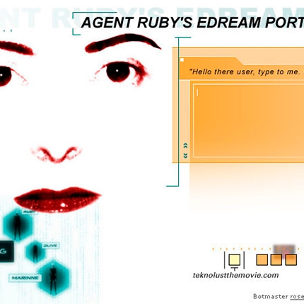 a collage of multiple images, with the title "Agent Ruby's Edream Portal"