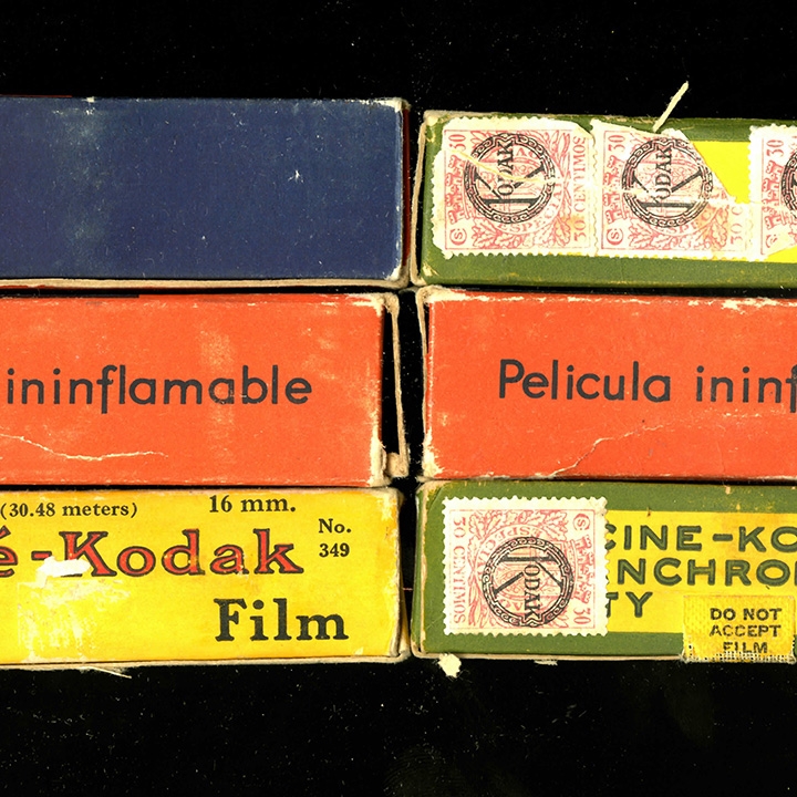 boxes of 16mm safety film
