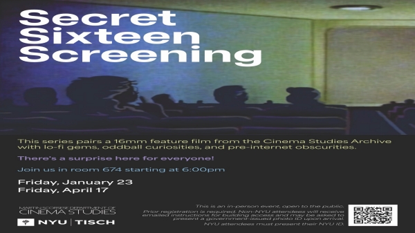 Flyer for Secret Sixteen event