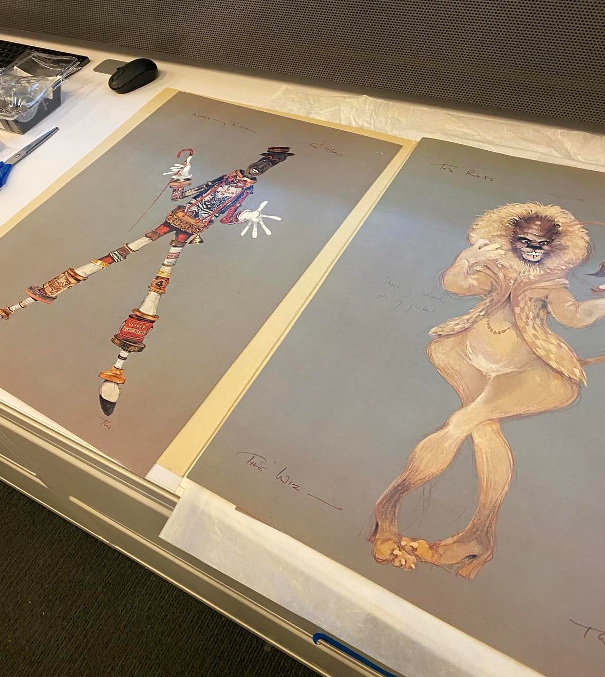 image of old timey prints laid out