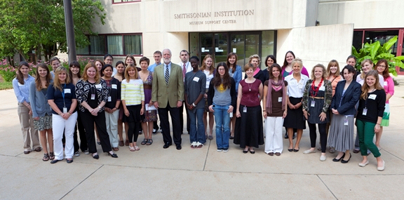 Photo from the 5th Annual SI Conservation Conference June 28, 2012 with Secretary Wayne Clough (Gronsbell back row, 8th from the left)