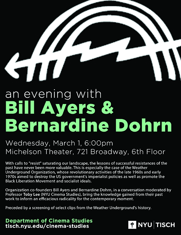 An Evening with Bill Ayers & Bernardine Dohrn 