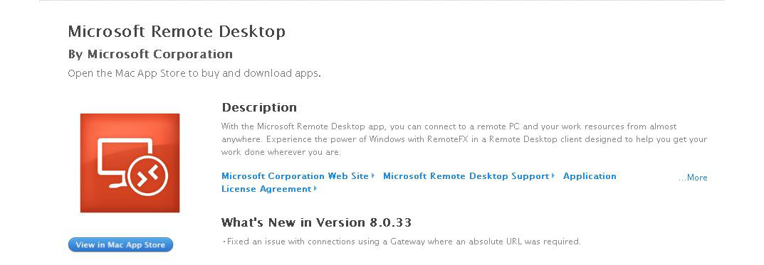 microsoft remote desktop 8 mac