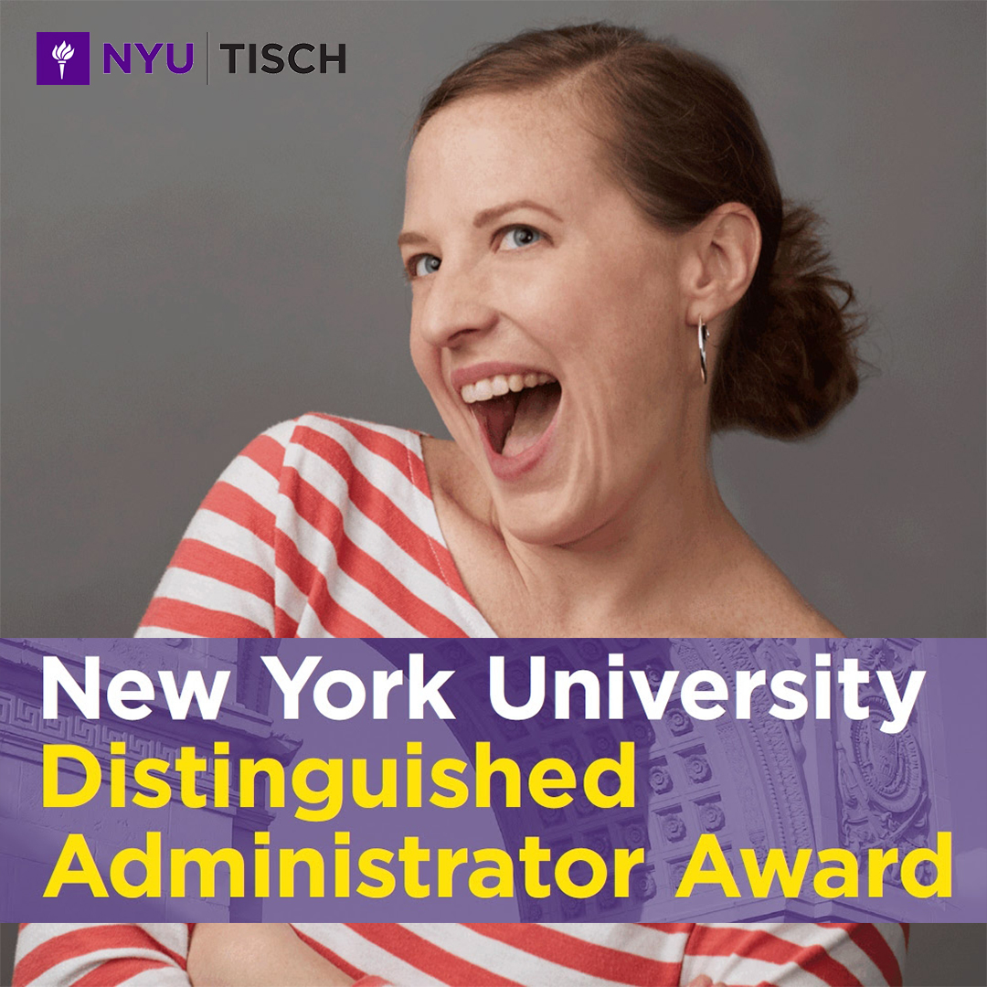 Brianne Hayes wins NYU's Distinguished Administrator Award