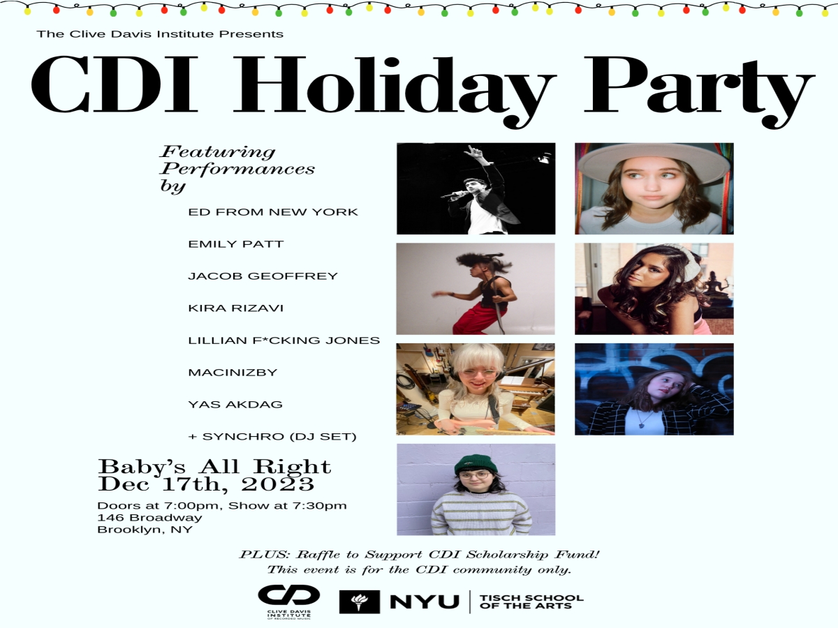 Join us for CDI's Holiday Party at Baby's All Right!